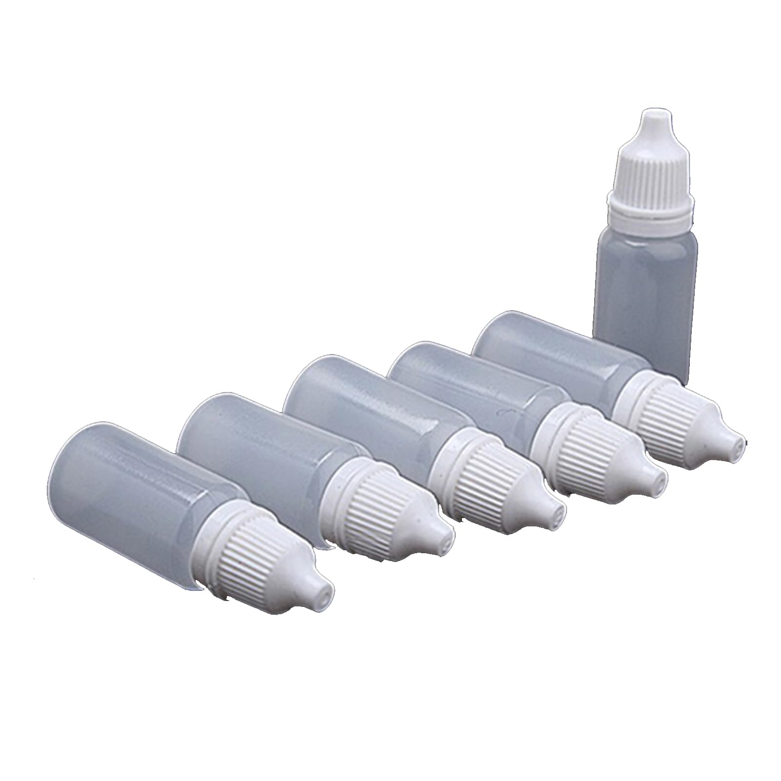 matumou 5 Pcs Durable 5-100ml Empty Plastic Squeezable Dropper Bottles Eye Liquid Dropper
