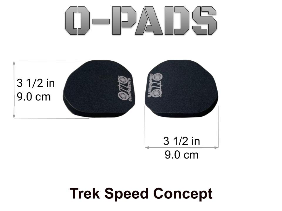Miniatura 7 de Trek Speed Concept O-Pads Almohadillas de repuesto para brazos aerobar con hoja de gancho para bicicletas de triatlón y contrarreloj