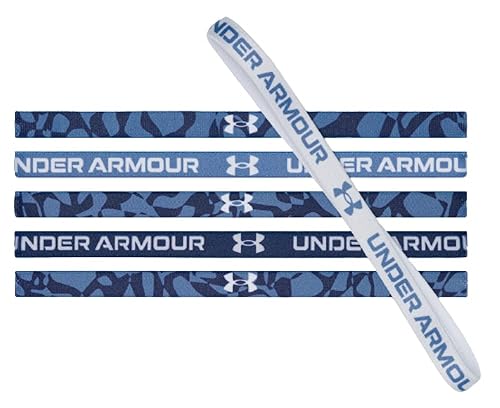 Under Armour Paquete de 6 diademas con logotipo para mujer (Blues (480))