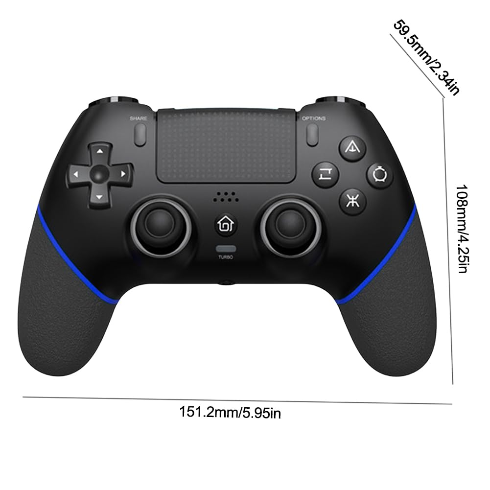 Controlador inalámbrico para juegos Gamepads giroscópicos de 6 ejes, vibración dual, Gamepad para PS4/PC