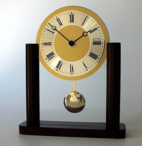 Beauty.Scouts Analoge Tischuhr Standuhr Mâcon Uhr mit Pendel, Standuhr, Küche, Wohnzimmer, Diele/Flur, 23x19 cm, Uhr, Kaminuhr, Schlafzimmer