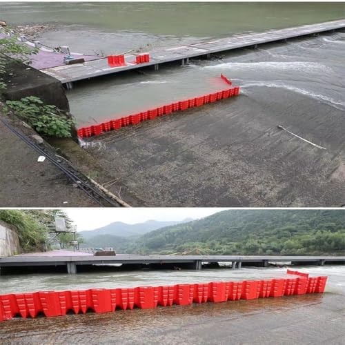 L-Shaped Flood Barrier Set, 3 PCS Quick-Install Snap Together ABS Plastic Water Prevention Panels for Garage, Subway, Office Flood Protection