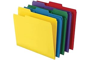 STAPLES 3-Tab File Folders for Easy Organization