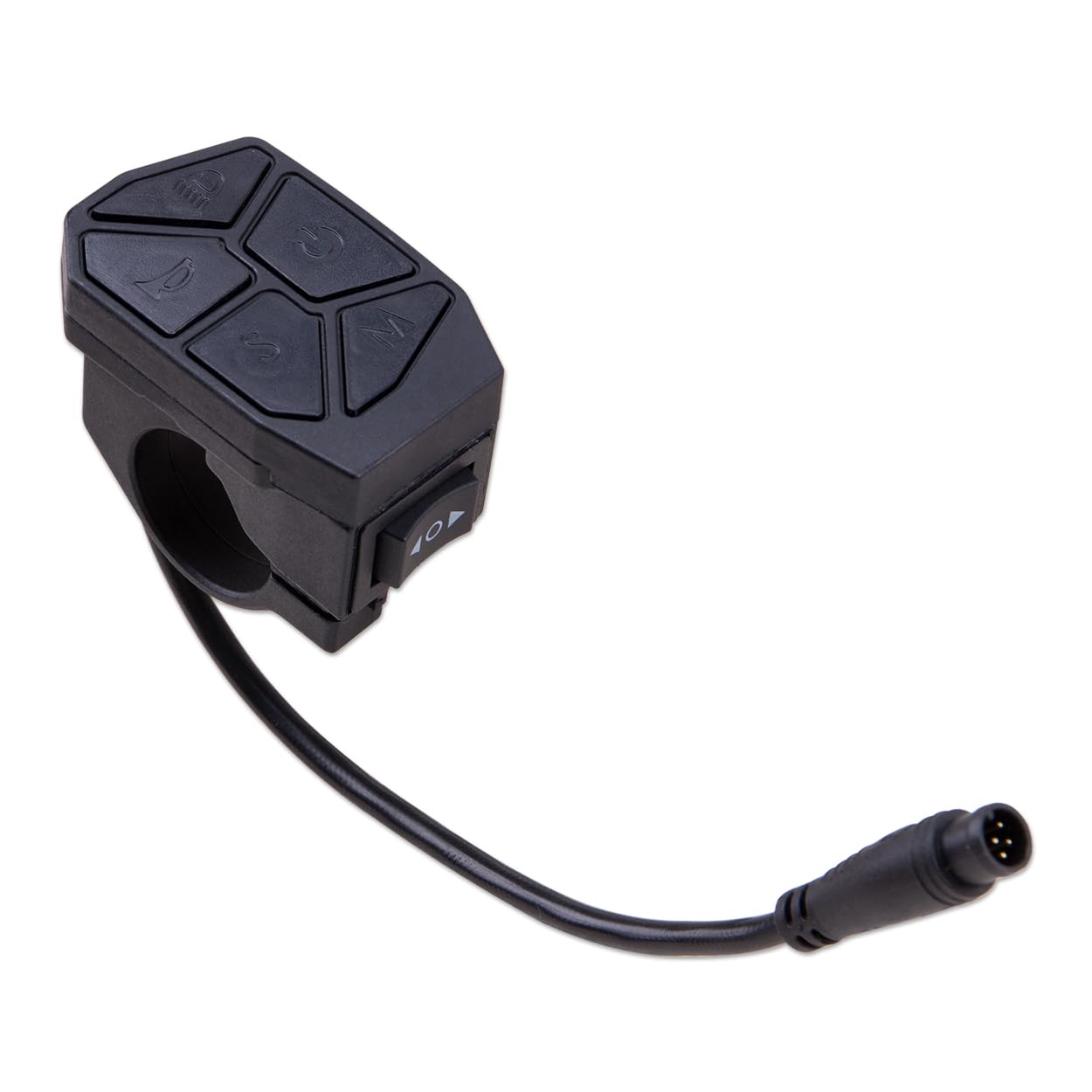ZORZA 1Pcs 6 Pin Plastic Waterproof Control Button for Electric Scooter and Ebike Features Turn Signal Horn and Headlight Switch