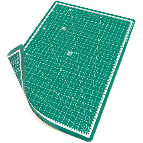 PRETEX tapis de découpe premium 30X22 cm (A4) en vert avec surface d'auto-guérison | tapis de découpe, tapis de coupe
