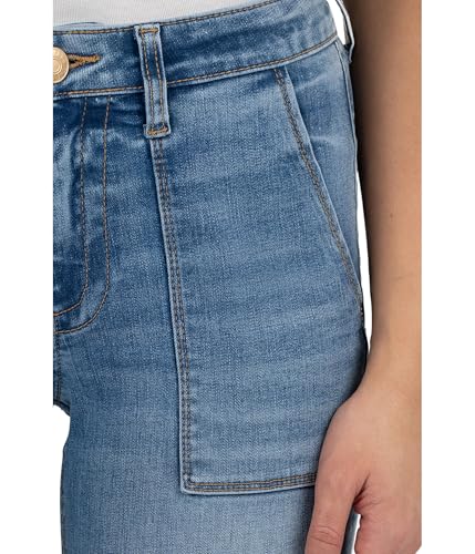 KUT from the Kloth Women's Stevie Crop Straight Leg with Pork Chop Pocket4