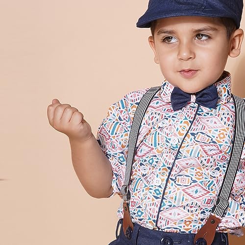 Image of AJ DEZINES Kids Clothing Shirt Short Set For Boys