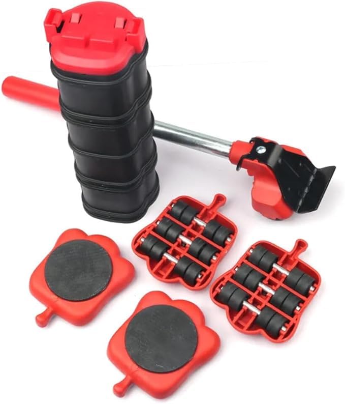 X11LUX - Furniture Moving & Lifting Tool Set 360 Swivel Wheels Lifter for Bed Sofa Cabinet Washing Machine Appliances Easy Moving Small Tool Must Have for Home Best for Hard Floor- 13 Pieces