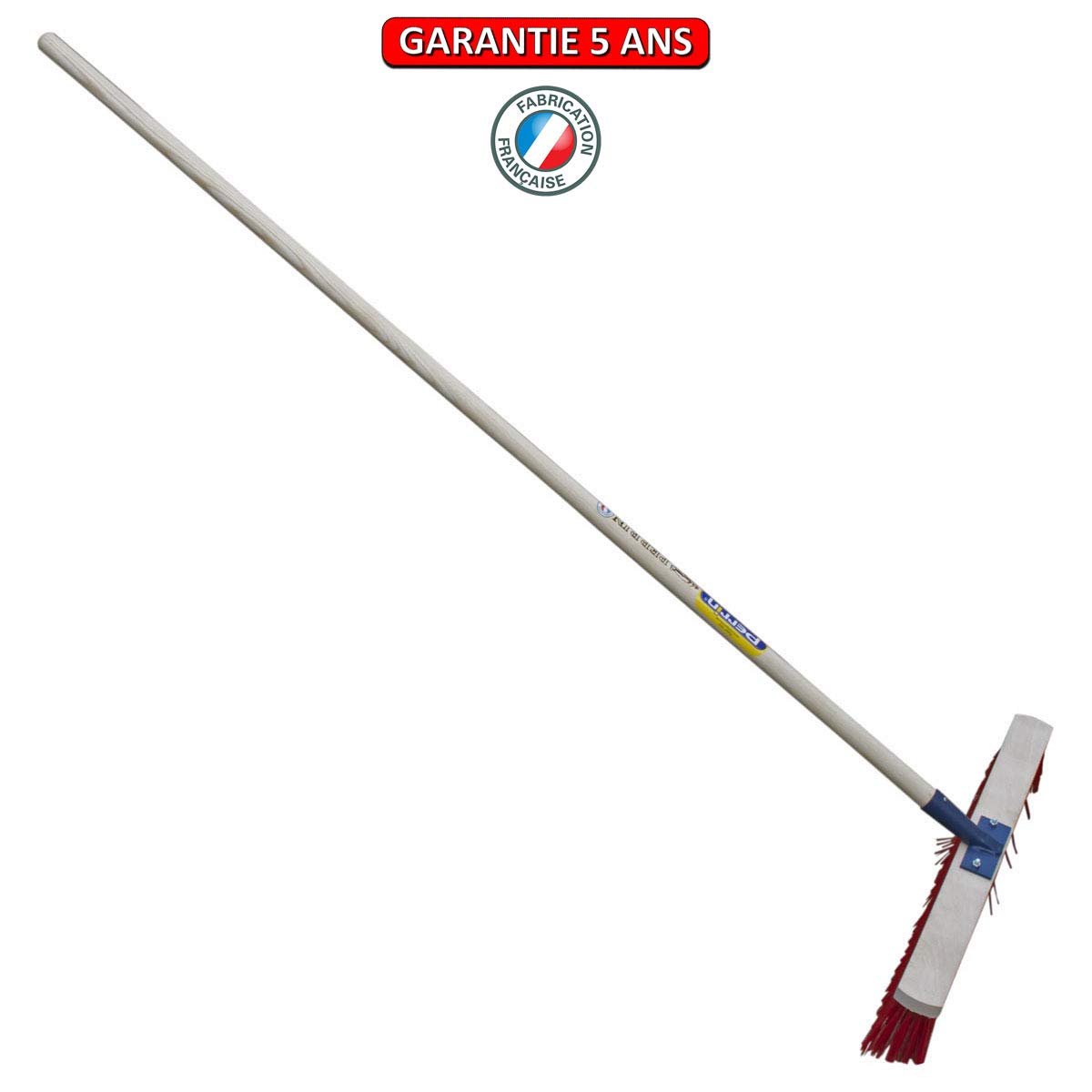 Balai de Cantonnier Emmanché Bois 150, Douille Renforcée, 60cm Largeur