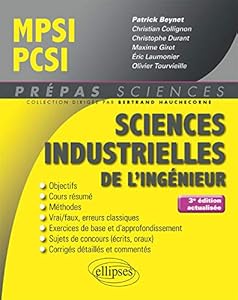 Book's Cover of Sciences industrielles de l'ingénieur MPSI - PCSI - 3e édition actualisée