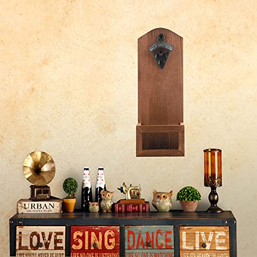 Creatieve bieropener van hout, retro bierflesopener, bar-accessoires voor thuis - Image 4