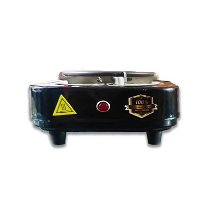 Wellberg Hot Plate Cooktop - Mini Coil Grill 500Watt|Shocked Proof And Compact|Coal And Cooking Electric Hot Plate Grill|Electric Cooking Stove|Specially For Portable Induction|Black - Free Standing