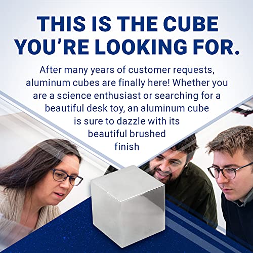 Cube en aluminium de 5,1 cm structure massive legere et resistante
