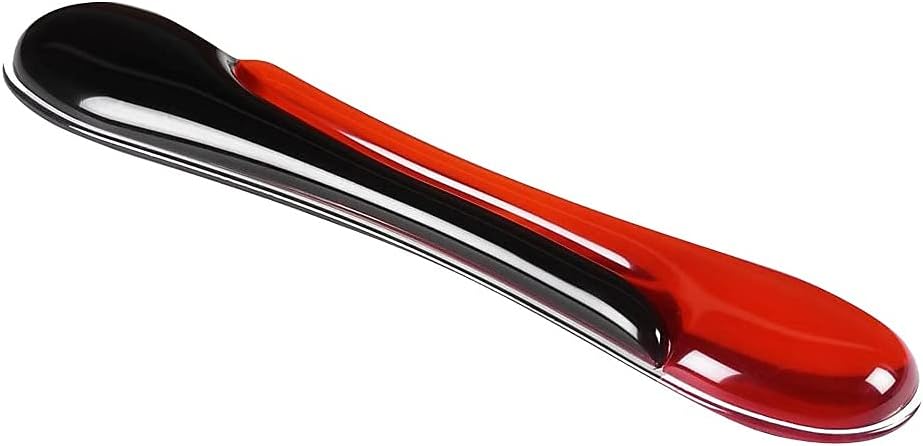 Kensington Keyboard Wrist Rest - Ergonomic Duo Gel Wrist Rest, Compatible with Full Length/Gaming Keyboards for Comfort When at Computer, Laptop, Office, PC, Home - Red/Black (62398)
