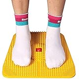 Gadget Deals Acupressure Mat - Yellow, Manual Foot Massager - Massage Mat, Rolling Therapy for Sciatica, Leg Pain, Cramps, Heel, Knee, Piles, Migraine, Sinus, Insomnia