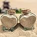 2 Pcs Honeymoon Sand Jar 2025, Heart Shaped Beach Souvenir Jar, Newlywed Gift, Honeymoon Essentials, Personalized Wedding Gift, Beach Honeymoon Souvenir (2 Star)