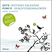 Produktbild Punkte - immerwährender Geburtstagskalender mit Stickern - 30 x 30 cm: Broschürenkalender immerwährend