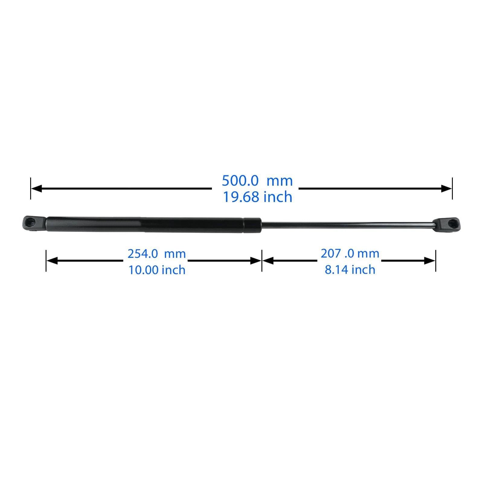 Vérin à Gaz Hayon Pour Nissan - 370Z, Micra MK3/MK4, Qashqai I | Réf. 90450-1HB0A, 501 Mm, Force 380N