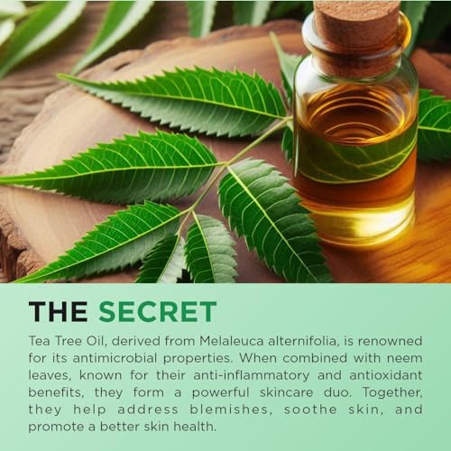 Image of Roop Mantra Premium Tea Tree with Neem Face Wash for Acne & Pimples -200ML |Face Wash for Controlling Acne |Skin Oil Balance|Gently Cleanses|Suitable for All Skin Types
