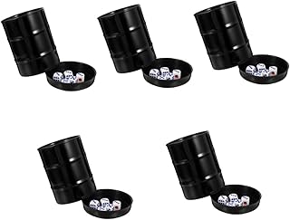 ibasenice 5 Conjuntos De Copos De Dados Conjunto De Copos De Dados De Plástico Copo De Dados Profissional Ktv Copo De Dados Porta-Dados De Barra Porta-Dados Para Jogo Porta-Rolamento