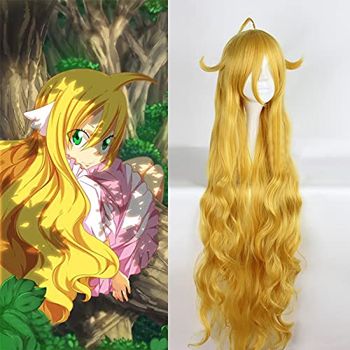 Mavis Vermilion Cosplay Wig 2018 Fairy Tail Final Series TV Anime Blonde Long Curly Wavy Synthetic H