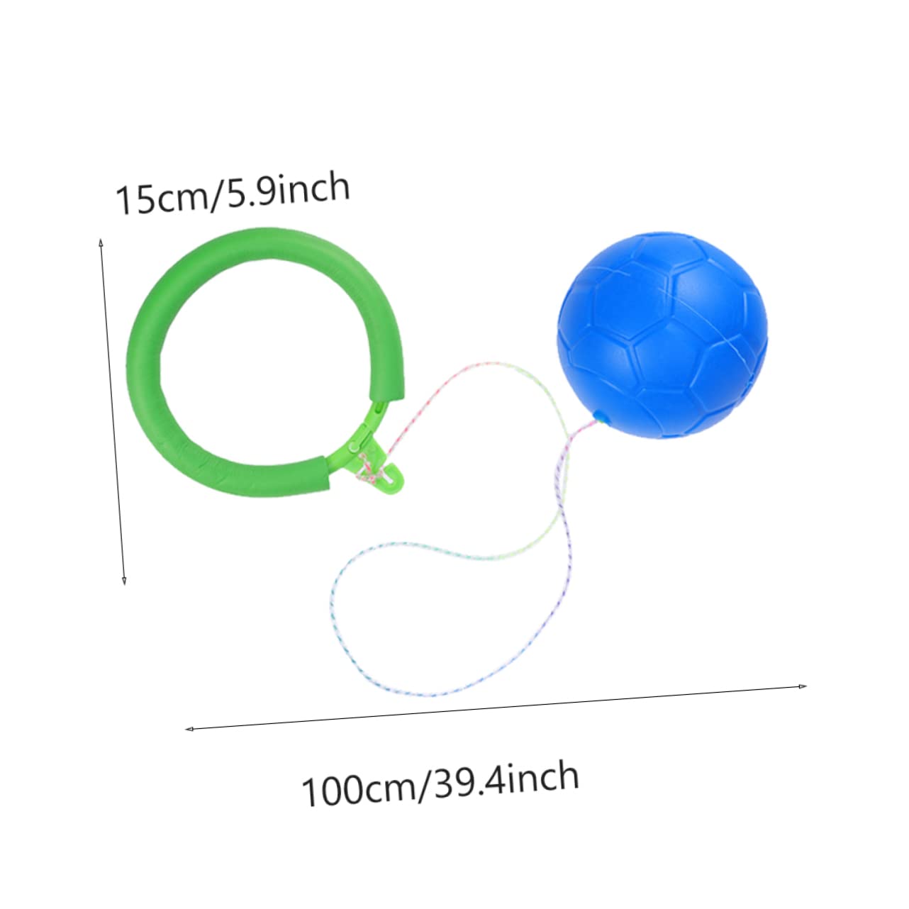 GALPADA 2sets Bouncing Ball One Foot Jumping Balls for Activities Elastic Design for Indoor Random Color 2pcs*2