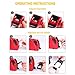 MX-5500 8 Digits Price tag Gun with 5000 Sticker Labels, Pricing Gun Kit for Office, Retail Shop, Grocery Store (A/Red)