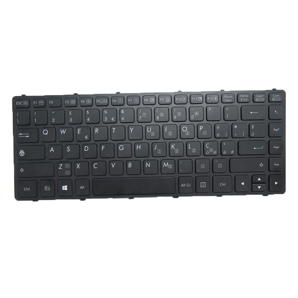 Tastiera Retroilluminata per Laptop per Getac S410 S410G2 S410 G2 Italia IT Telaio Nero Nuovo