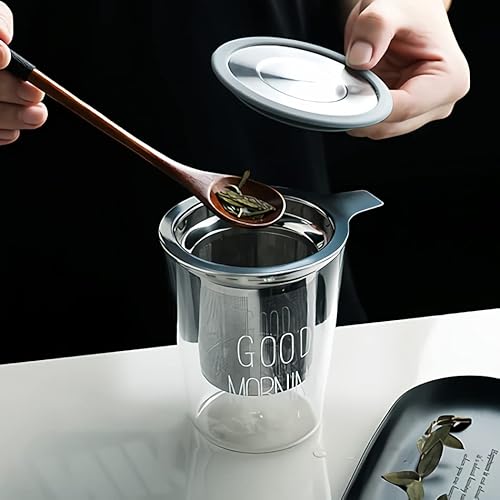 Tea Infuser , Extra Fine Mesh Tea Strainer With Silicone Lid, 304 Stainless Steel Tea Infusers For Loose Tea, Tea Steeper Basket Filter For Teapot, Mug, Cup #TOP4