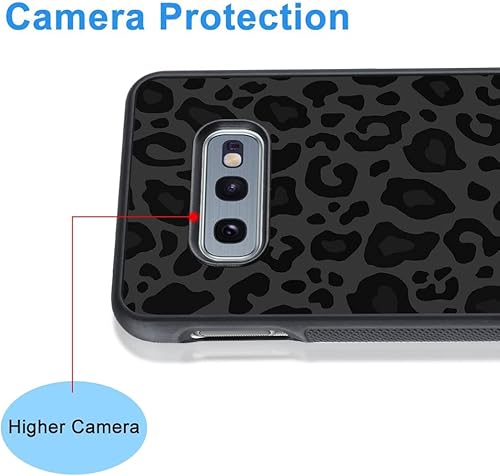 Miniatura 10 de KANGHAR Funda compatible con Galaxy Note 10 Plus, diseño de leopardo negro, textura de neumático antideslizante + funda protectora de TPU resistente