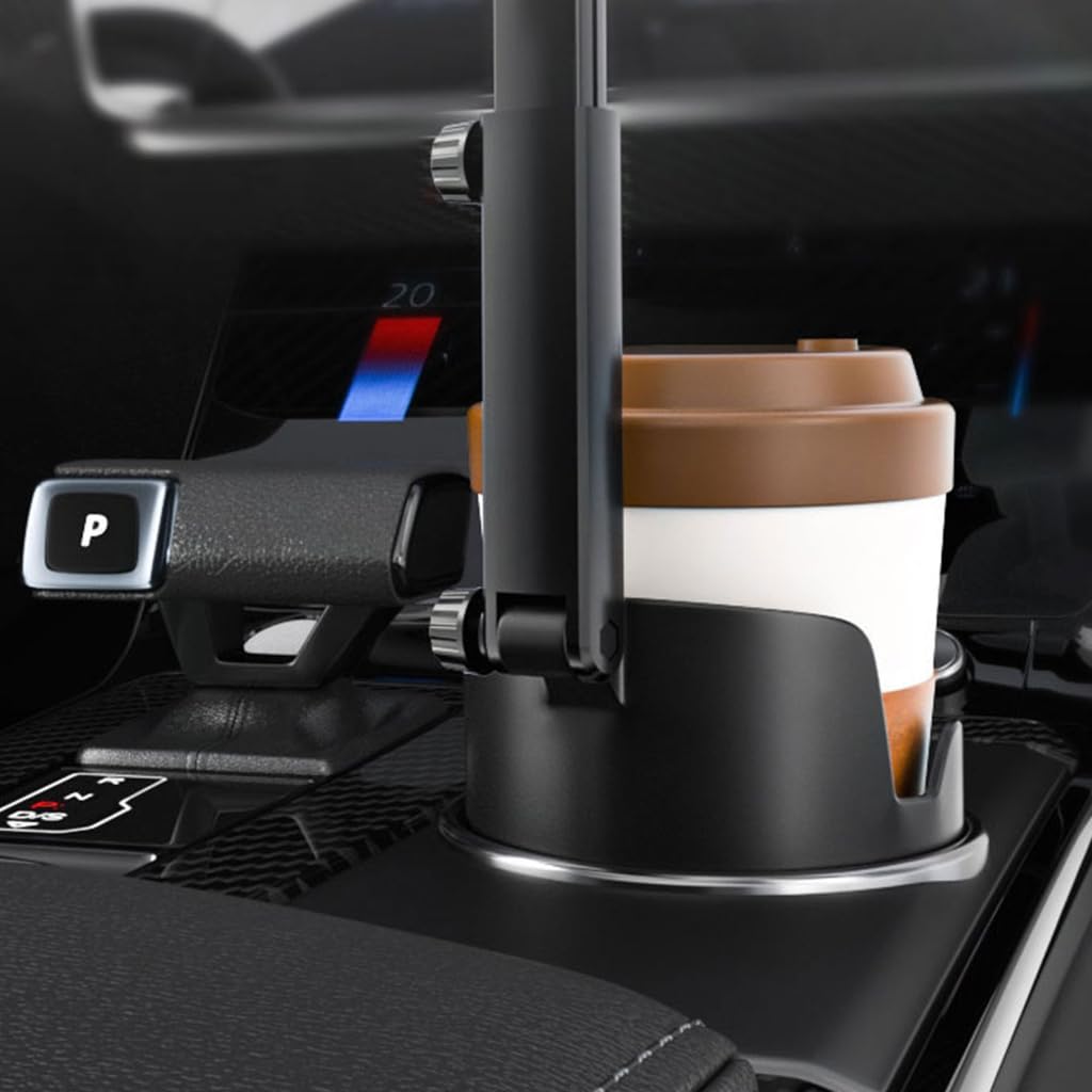 Supporto magnetico del supporto di tazza di plastica dell'automobile con i caricatori rapidi 15W regolabile in altezza per il telefono cellulare