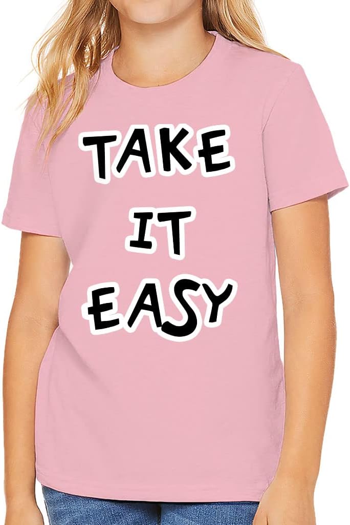 Take It Easy Kids' T-Shirt - Life Quotes T-Shirt - Chill Quotes Tee Shirt for Kids