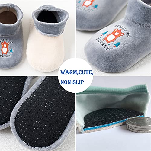 Prewalker First Walkers Girl Shoes Toddler Warm Non-slip Boy Floor Fleece Socks Baby Toddler Boy Winter Shoes3