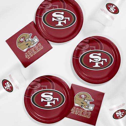 Trendware San Francisco 49ers Tailgating Kit 48 ct Officially Licensed