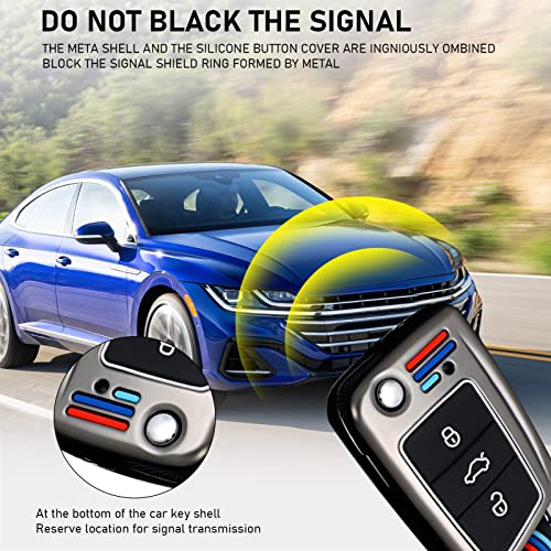 Yumzeco Cover Chiave Auto, 3 Tasti Silicone TPU