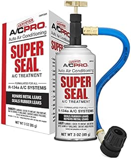 InterDynamics Car Air Conditioner Refrigerant Stop Leak Kit, Certified A/C Pro Leak Stop Kit for R134A Car Air Conditioners, 3 Oz Each