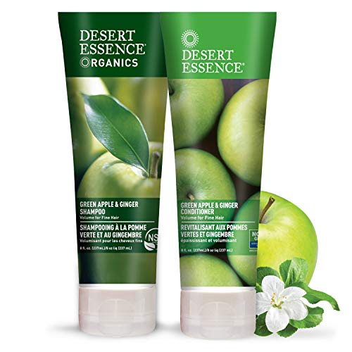 Desert Essence - Shampooing et Revitalisant à la Pomme Verte et au Gingembre - Pack duo - 2 x 237mL