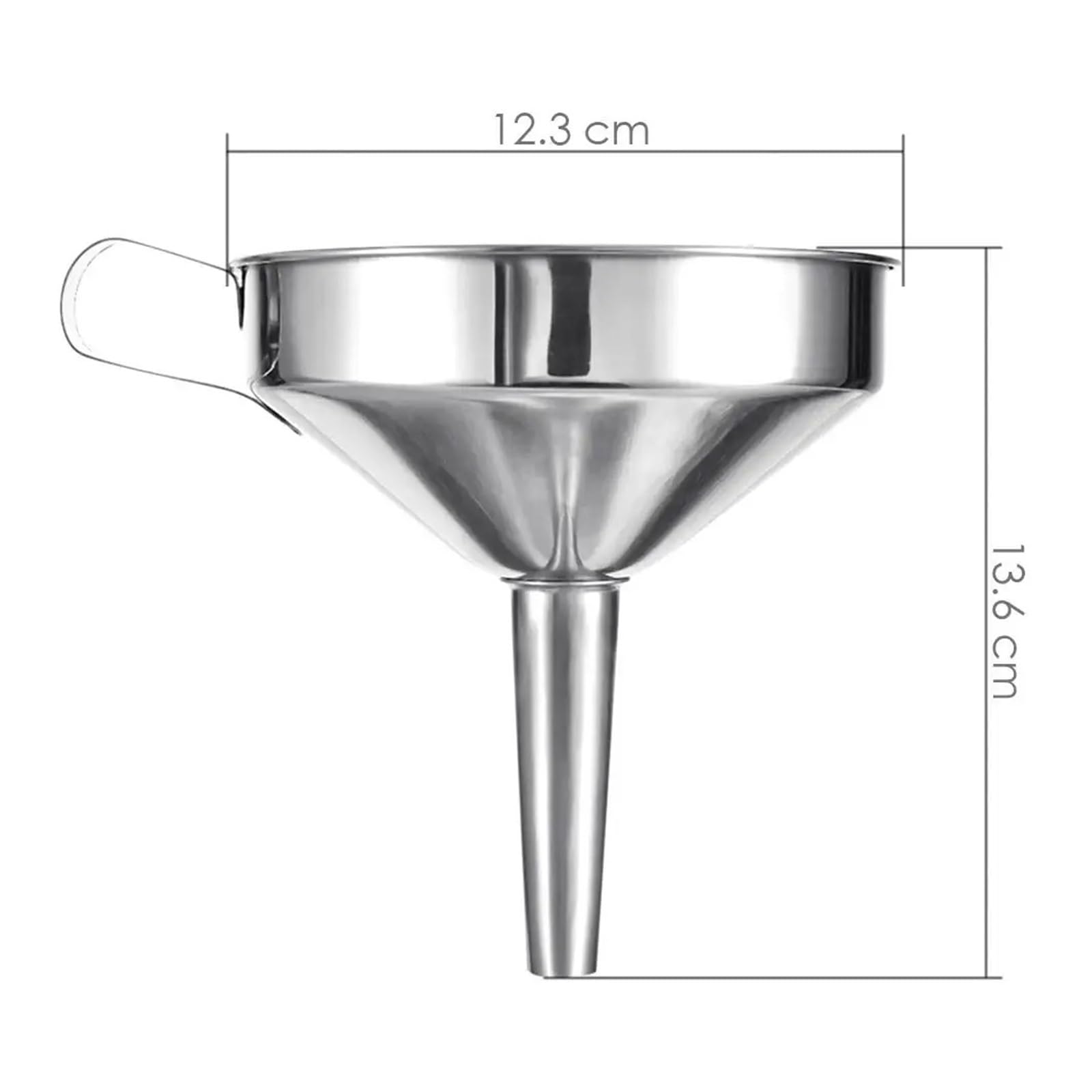 Set di imbuti da cucina, imbuti in acciaio inossidabile, imbuto in acciaio inossidabile, imbuto da cucina grande, imbuto for olio da cucina in metallo, imbuto con filtro staccabile, colino da cucina,