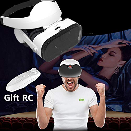 Virtual Reality Headset, 3D VR Glasses with 3D Headphones & Gift Remote for Android/iOS, VR Headset for Samsung Galaxy S8 S7 S6 Edge Note 8 5, iPhone X 8 7 6 6S Plus & Other 4.0-6.4