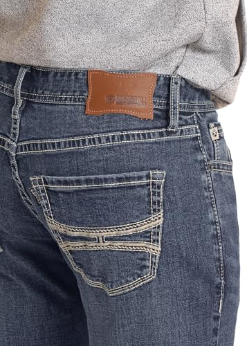 Rock & Roll Denim Men's Hooey Regular Fit Rope Stitch Straight Leg Jeans4