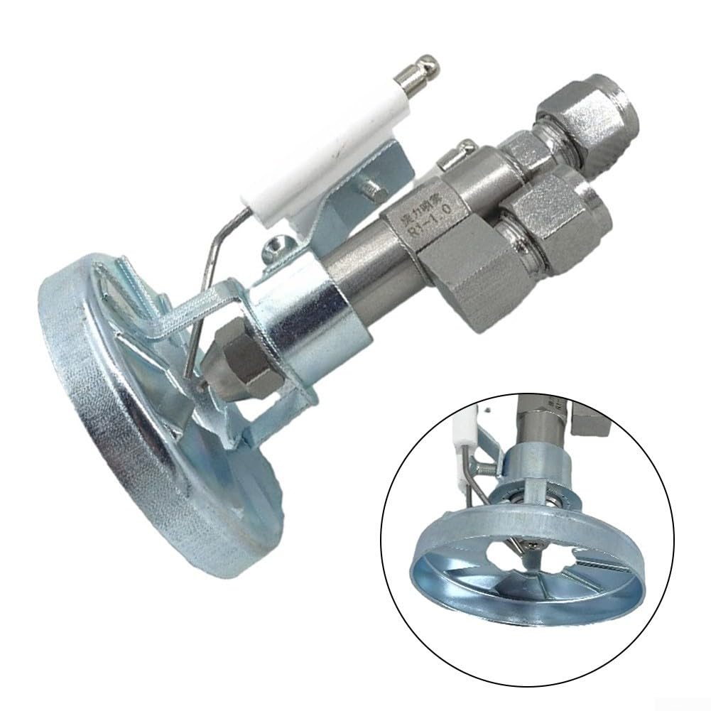 Industrielle Heizdüse für Altölbrenner, Kesselverbrennung und Schwerölzerstäubung, luftunterstützte Kraftstoffdüse mit 0,8/1,0/1,5/2,0 mm Metall (1,5 mm)