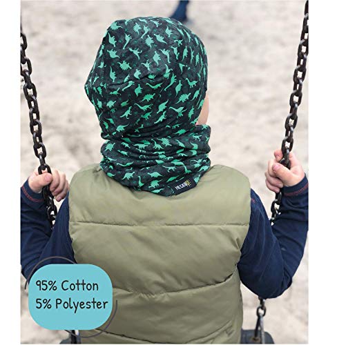 HECKBO Berretto Modello Beanie + Girocollo per