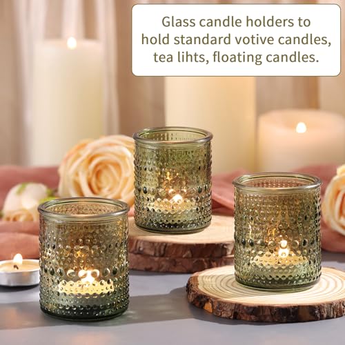 Glass Votive Candle Holders 40 Pack, Green Tea Light Candle Holder by simeitol - Used condition - Image 9