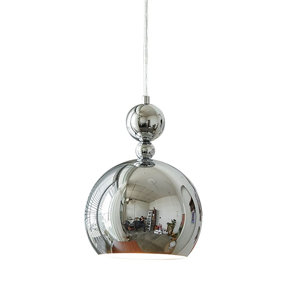 FYZDLAOR Hardware Electroplating Small Pendant Light with Adjustable Height,for Living Room Bedroom Restaurant Cafe Teahouse Bar Dining Room Club（E27）