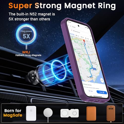 Image of WRJ Magnetic Case for Google Pixel 10a 6.3-Inch, Dark Purple