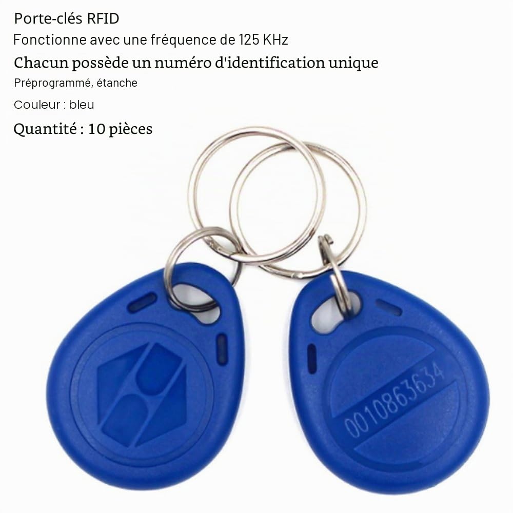 NN99 IP68 Clavier De Contrôle D'accès Étanche RFID Contrôleur D'accès Clavier 125 KHz EM Lecteur avec 10 pcs Porte-clés