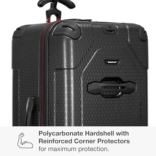 Image of Traveler's Choice Maxporter II Polycarbonate Hardside Trunk with Spinner Wheels, Black, 31-Inch Large Trunk
