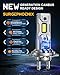 Surgephoenix H7 Light Bulbs, 50000LM Super Brighter, 1:1 Mini Size,6500K Cool White Tail Light Covers H7 Fog Light Bulbs or Off Road Light Pack of 2