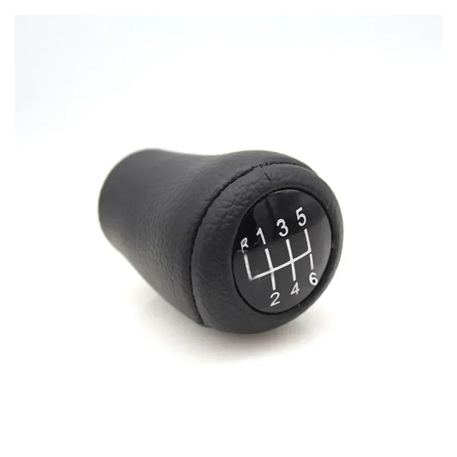 Jxewmtmc 6 Speed A For Mazda 3 5 6 Cx-7 Mx-5 Leather 5/6-Speed Gear Shift Knob Mt Shifter Lever Arm Headball Gear Stick Shift Cover(6 Speed A)