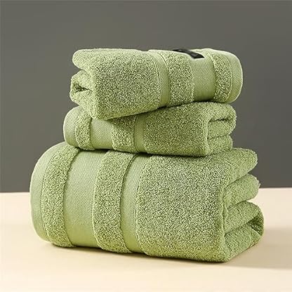 XFZJCHAP Baumwollhandtuch-Set, Handtuch, Haushalt, saugfähig, kann Badetuch für Erwachsene, Bad, Haushalt, Geschenk, weiches Handtuch, Badetuch (3er-Pack)